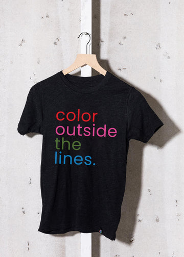 'Color Outside The Lines' Kids Tee
