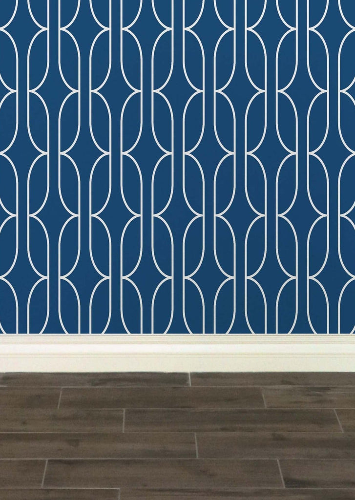 K&L Signature Wallpaper - Blue & White | Practical Home