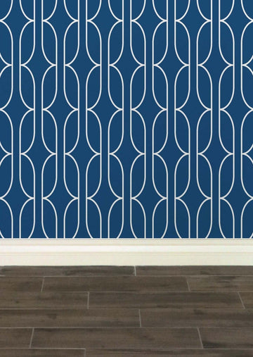 K&L Signature Wallpaper - Blue & White | Practical Home