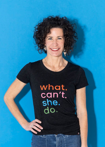 What Can't She Do Tee Black | Practical Home
